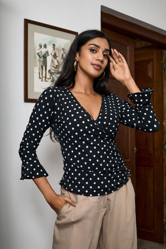 Black Polka Dot