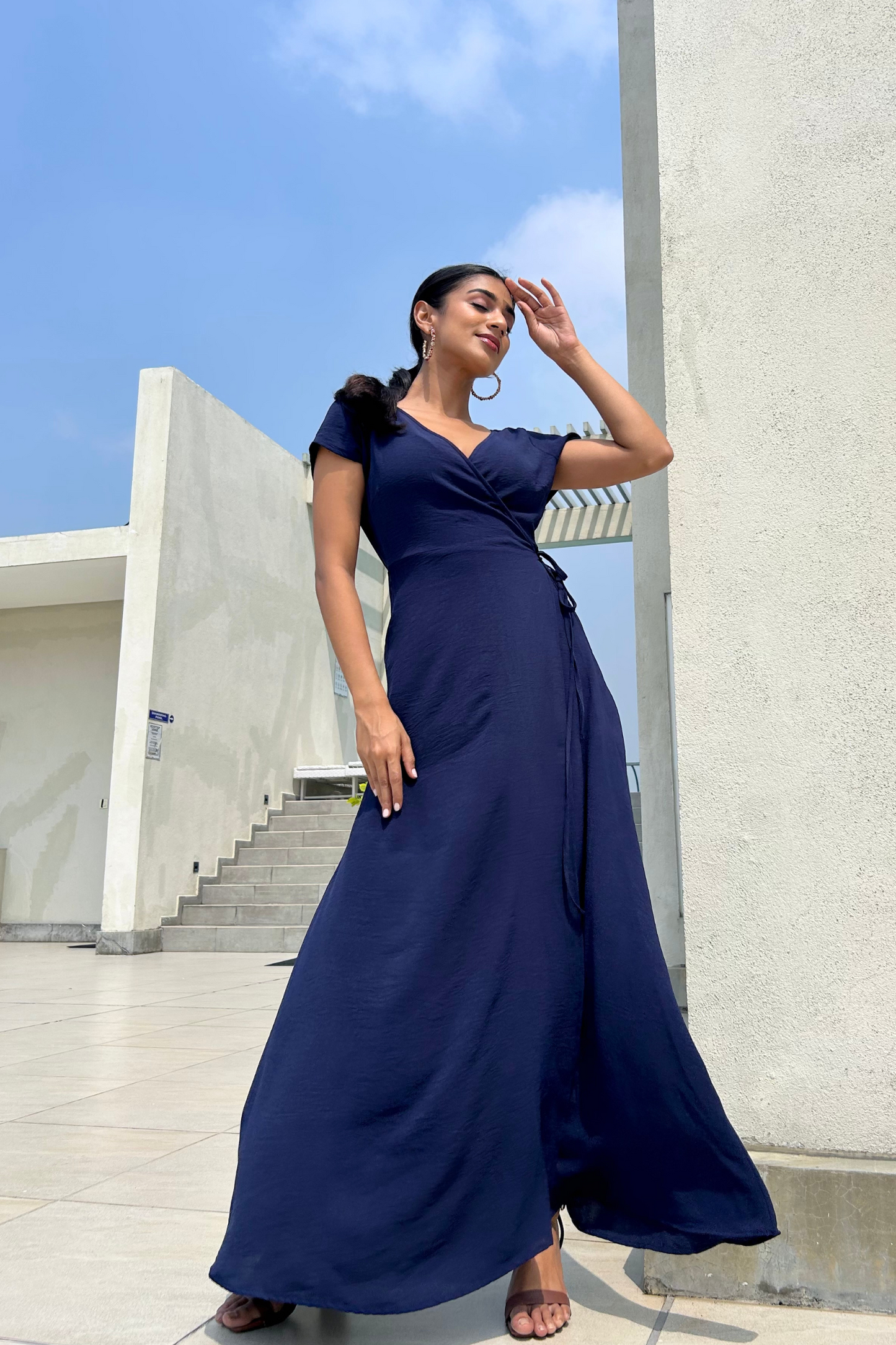 Zuri Blue Wrap