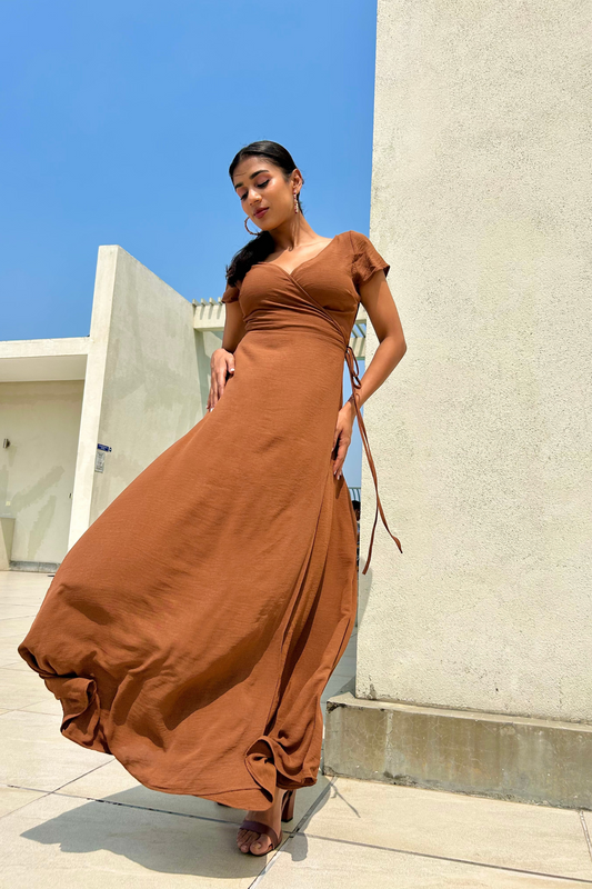 Zuri Brown Wrap