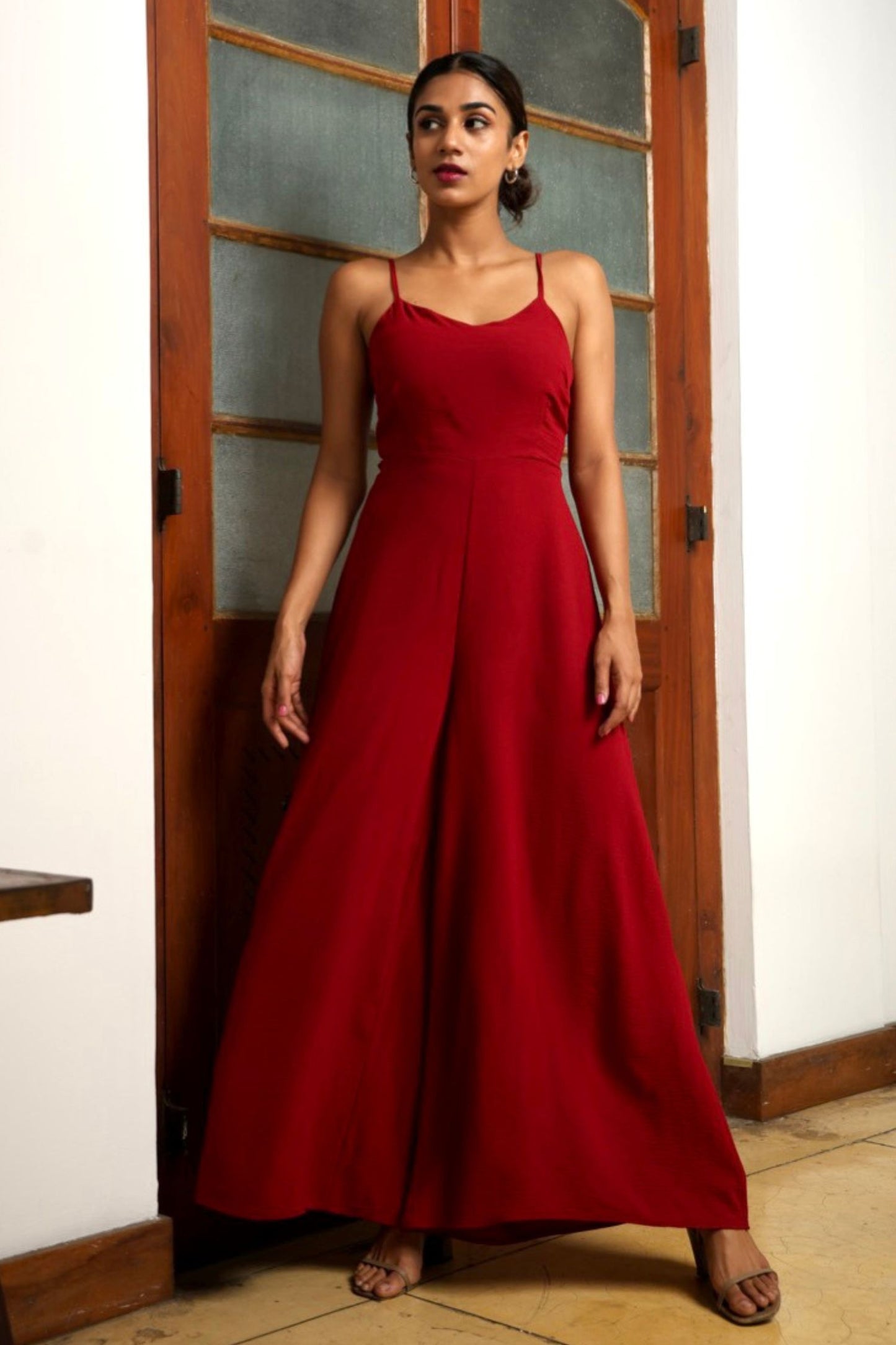 Melina Red Jumpsuit