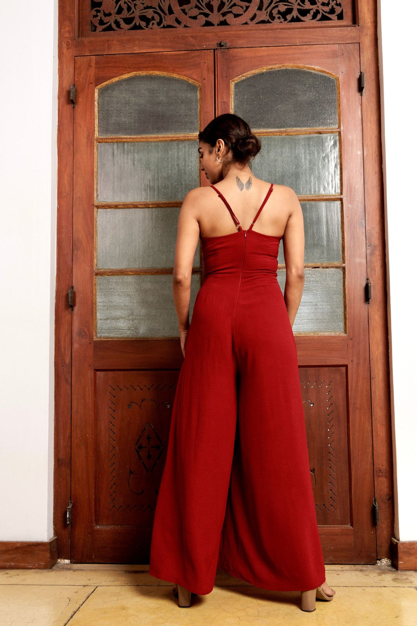 Melina Red Jumpsuit