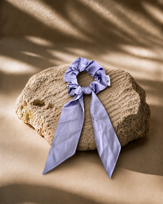 PASTEL PURPLE SCARF SCRUNCHIE