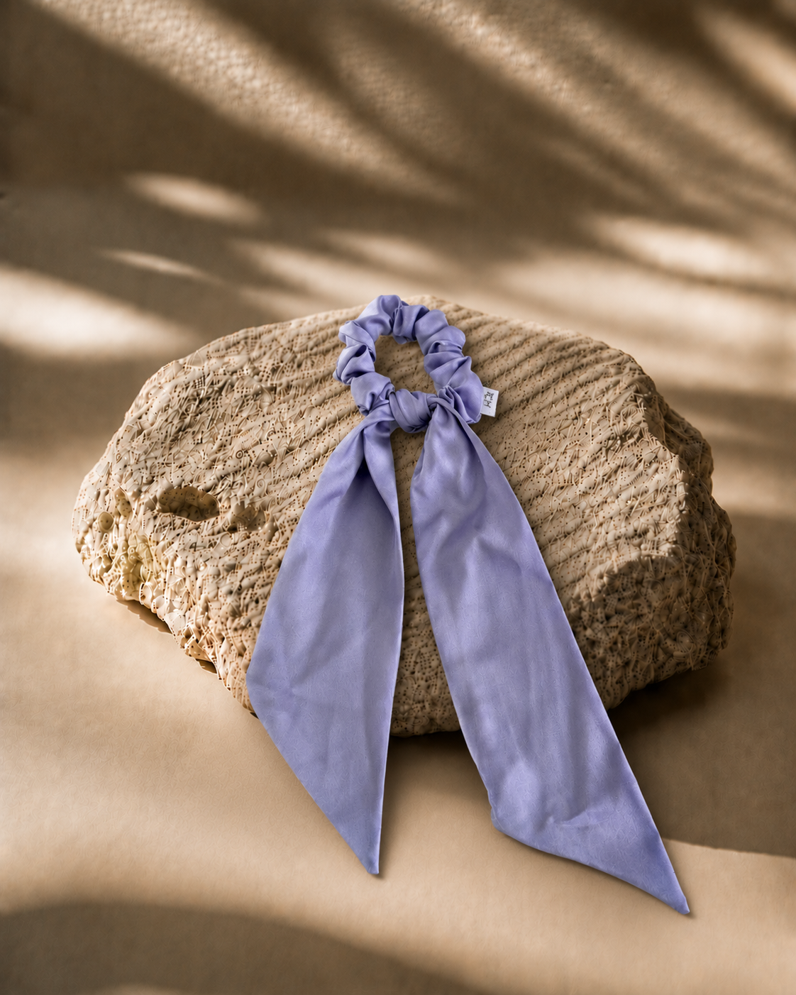 PASTEL PURPLE SCARF SCRUNCHIE