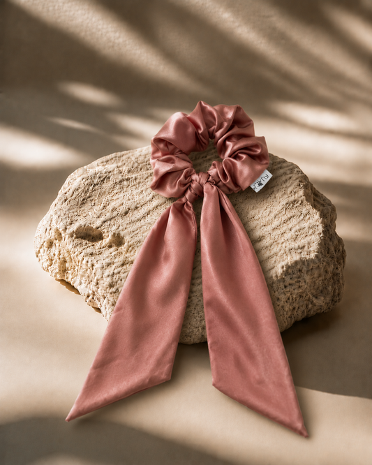RUST SCARF SCRUNCHIE