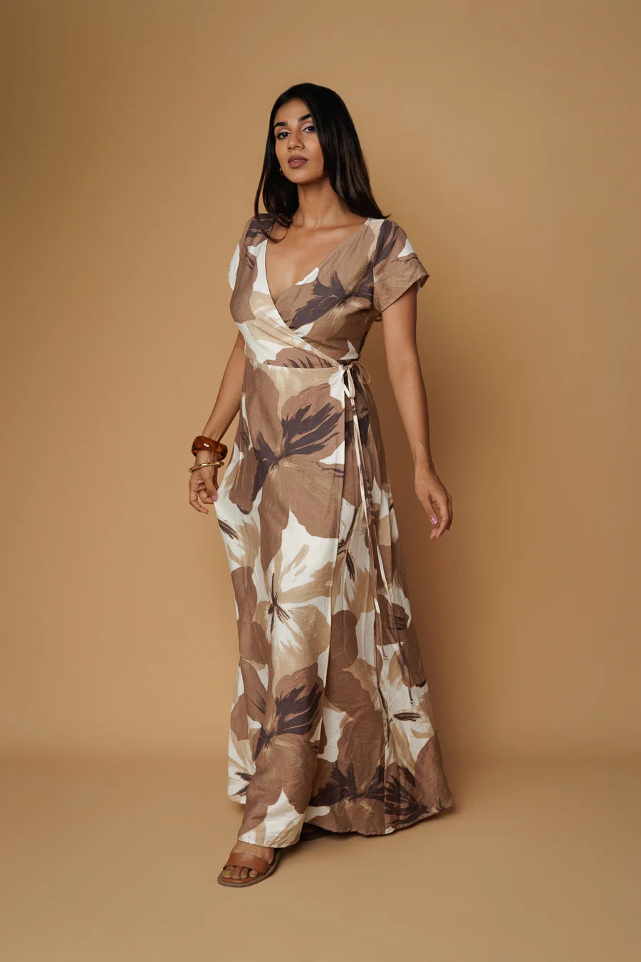 KENZA BROWN WRAP
