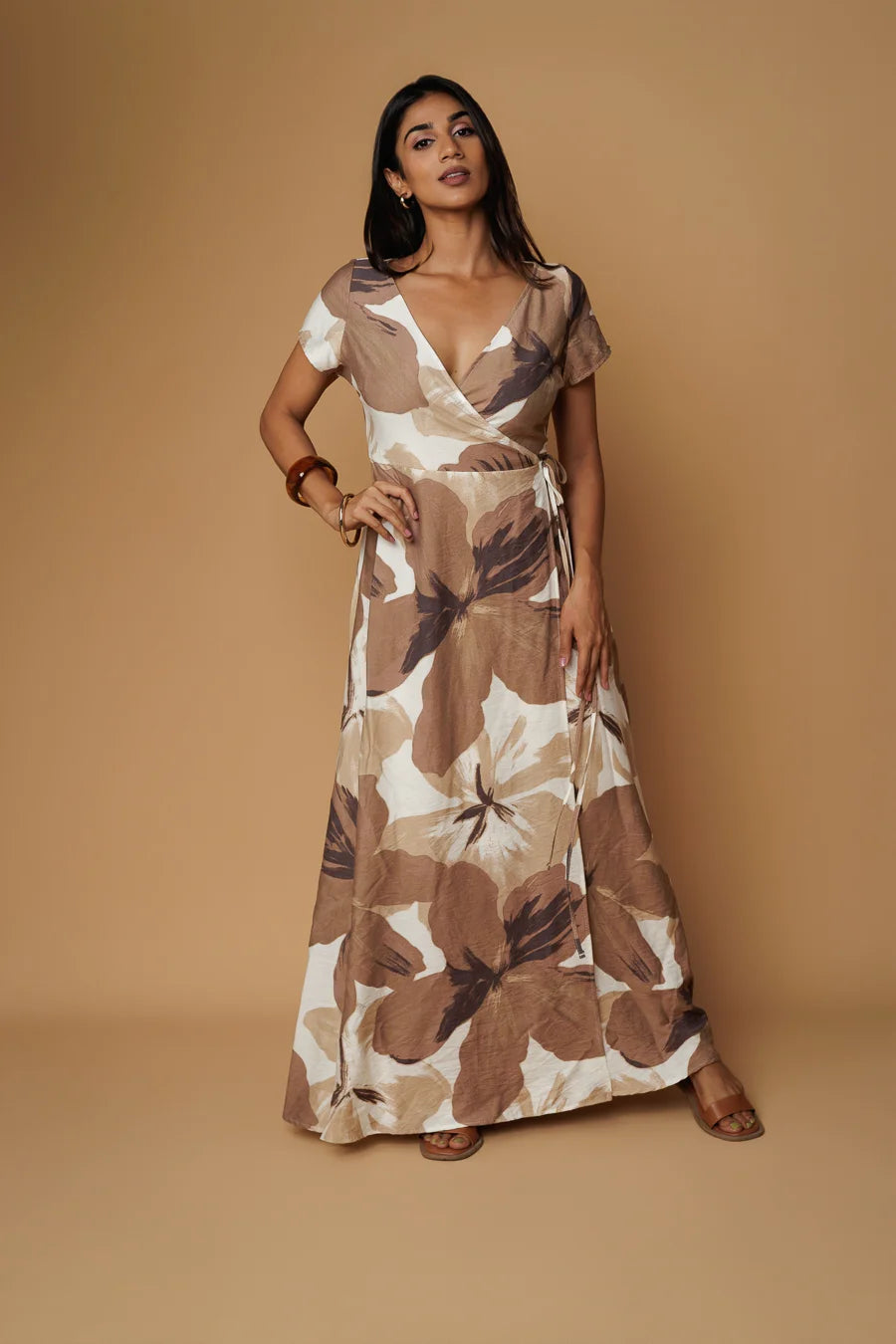KENZA BROWN WRAP