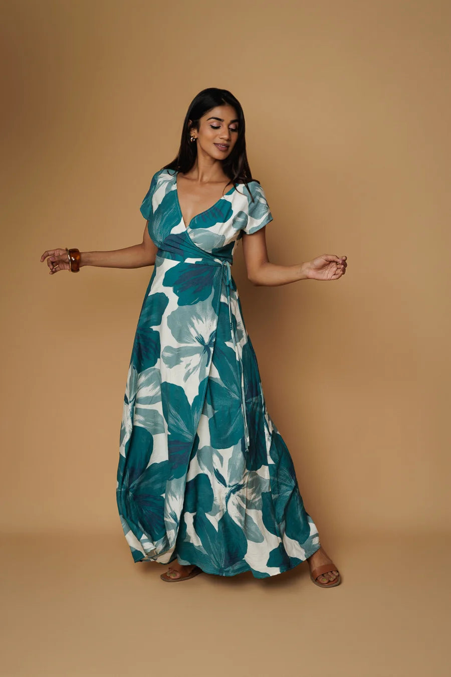 KENZA TEAL WRAP