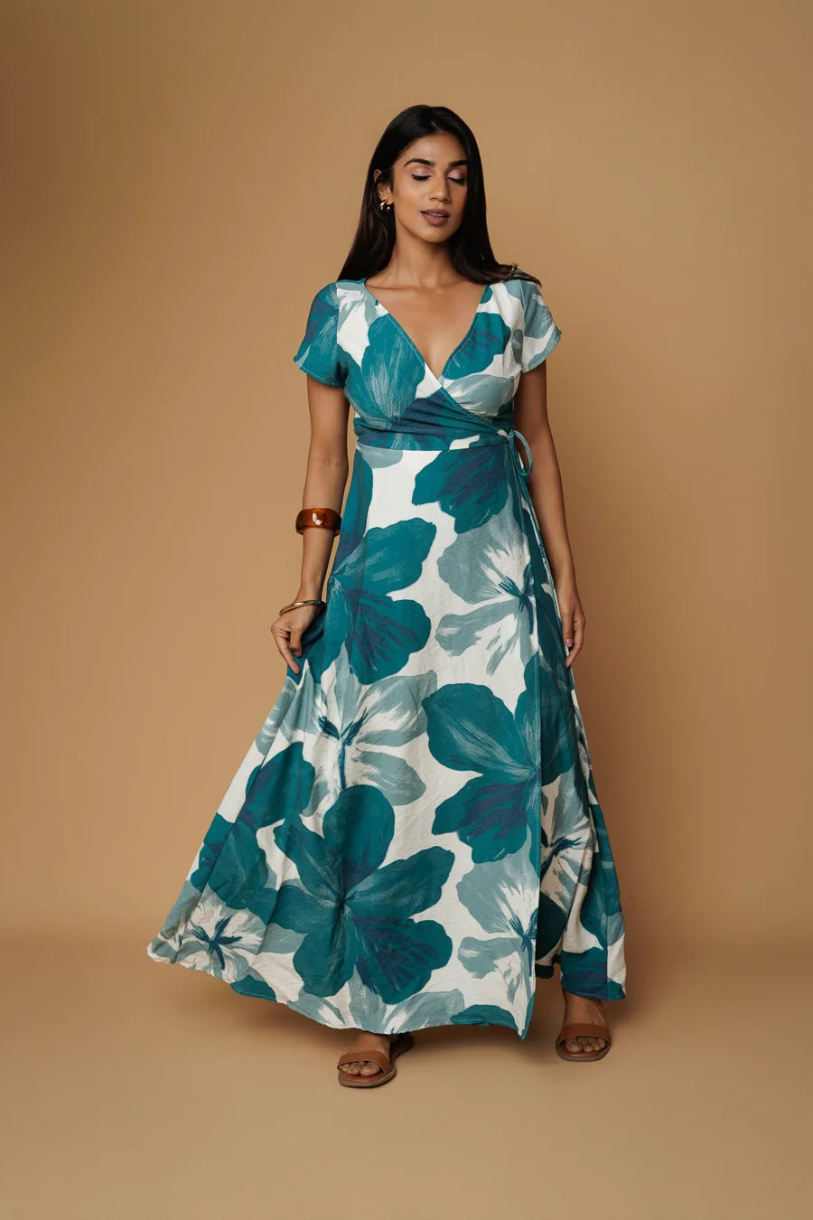 KENZA TEAL WRAP