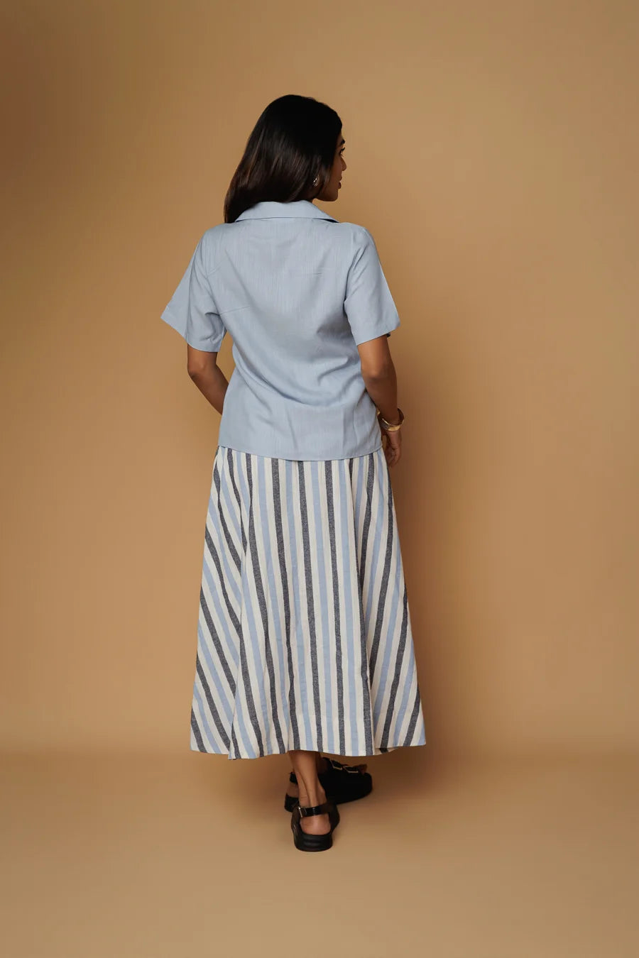 KORI BLUE BUTTON DOWN