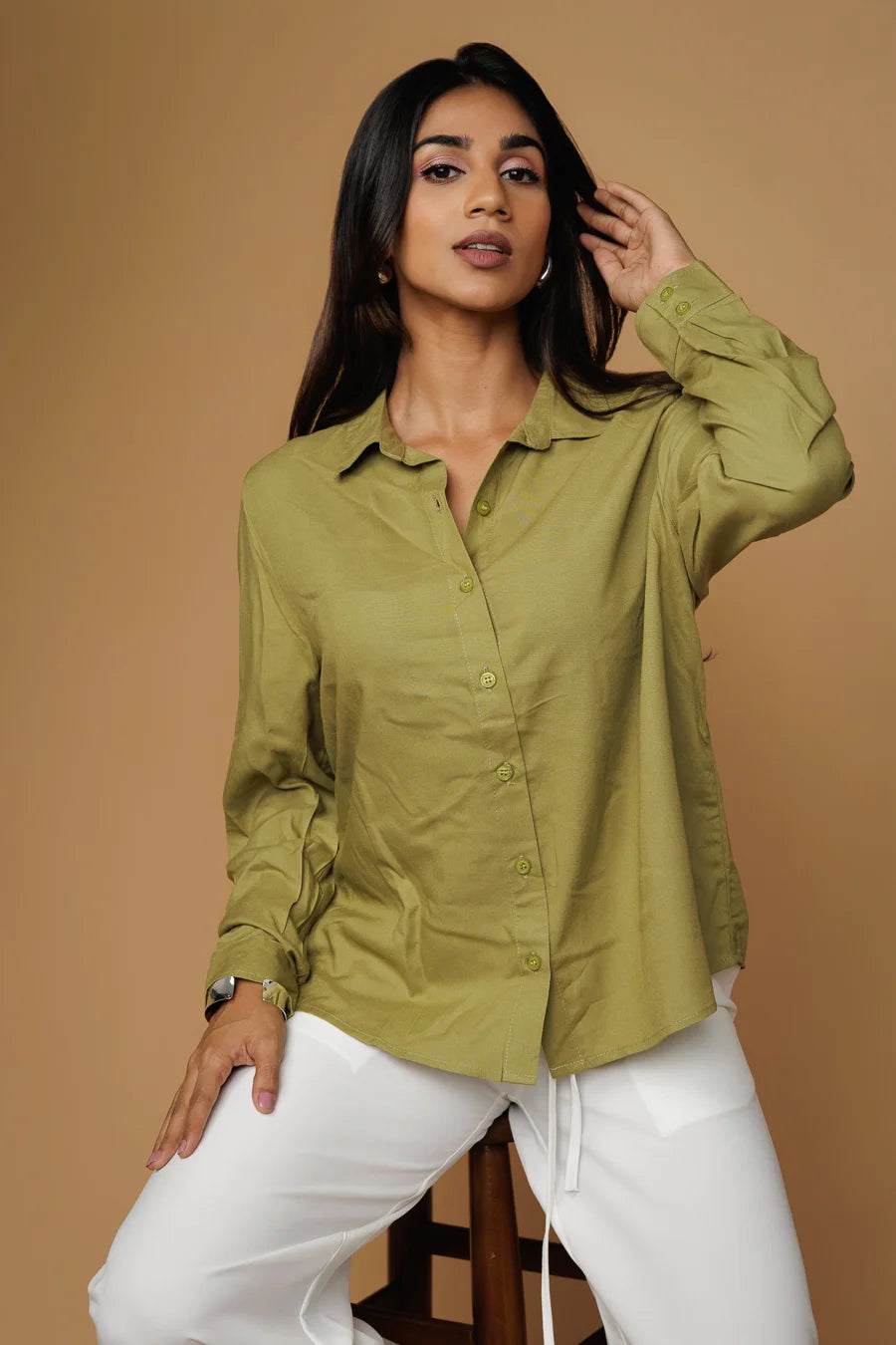 MAELYNN GREEN SHIRT
