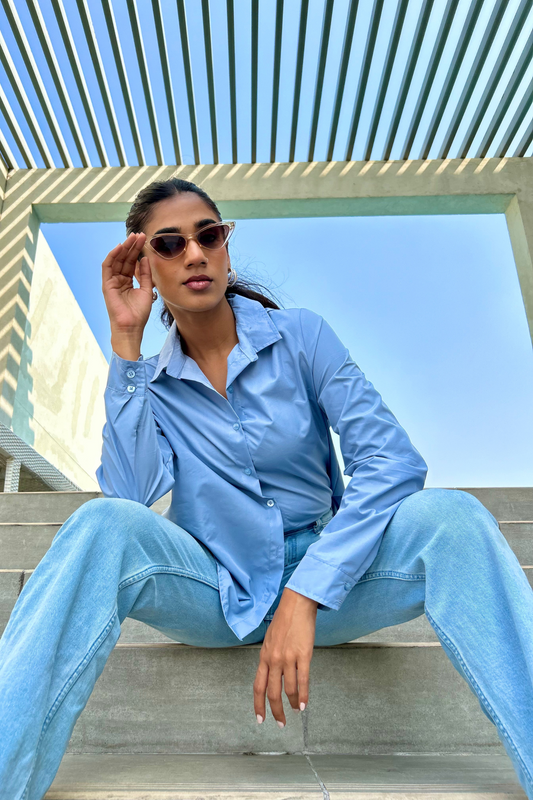 Aimee Blue Shirt