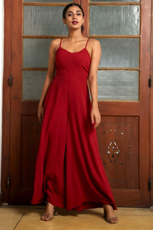 Melina Red Jumpsuit