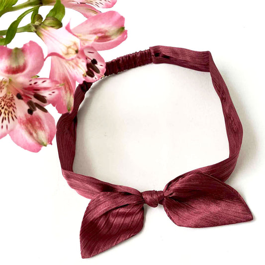 Plum Bow Headband