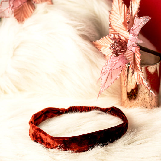 Harmony Maroon Plain Headband